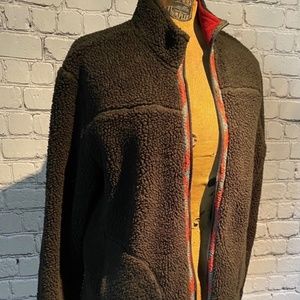 Black fleece Horny Toad Sporty Full Zip Warm Jacket with Red Trim EUC